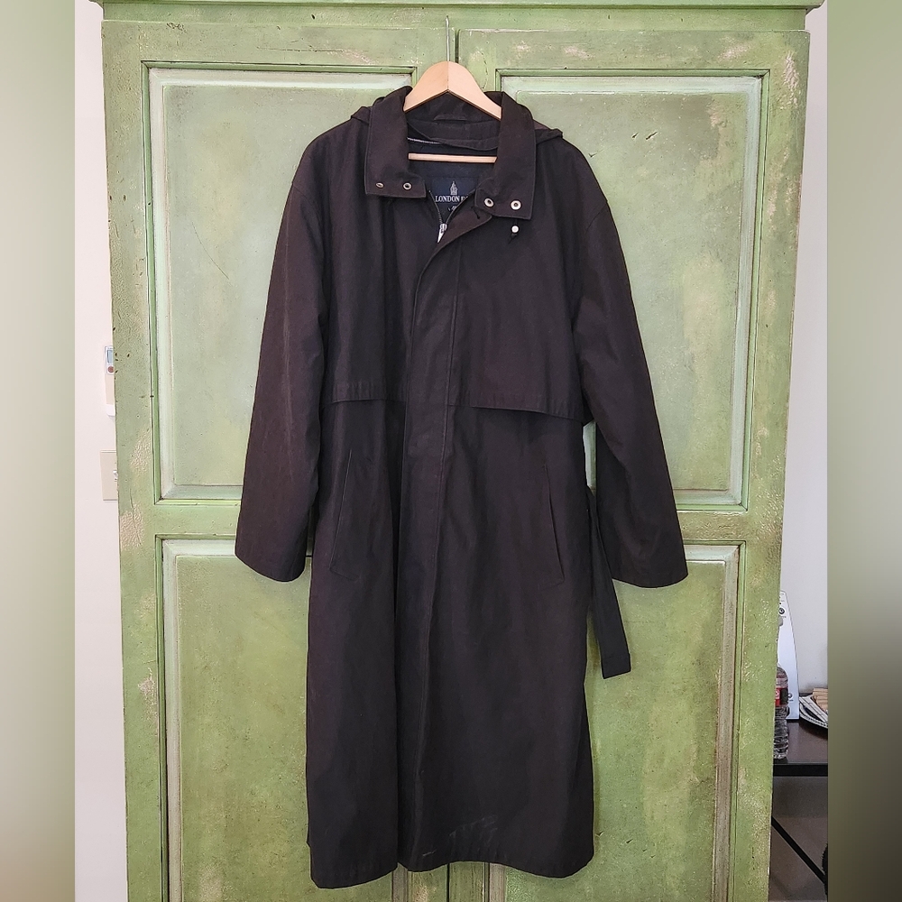 Men's Brown Hooded Coat